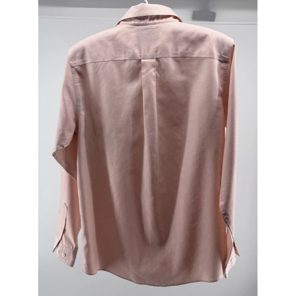 Class Club Gold Label Boys Dress Shirt Peach Button Front Long Sleeve Size 16